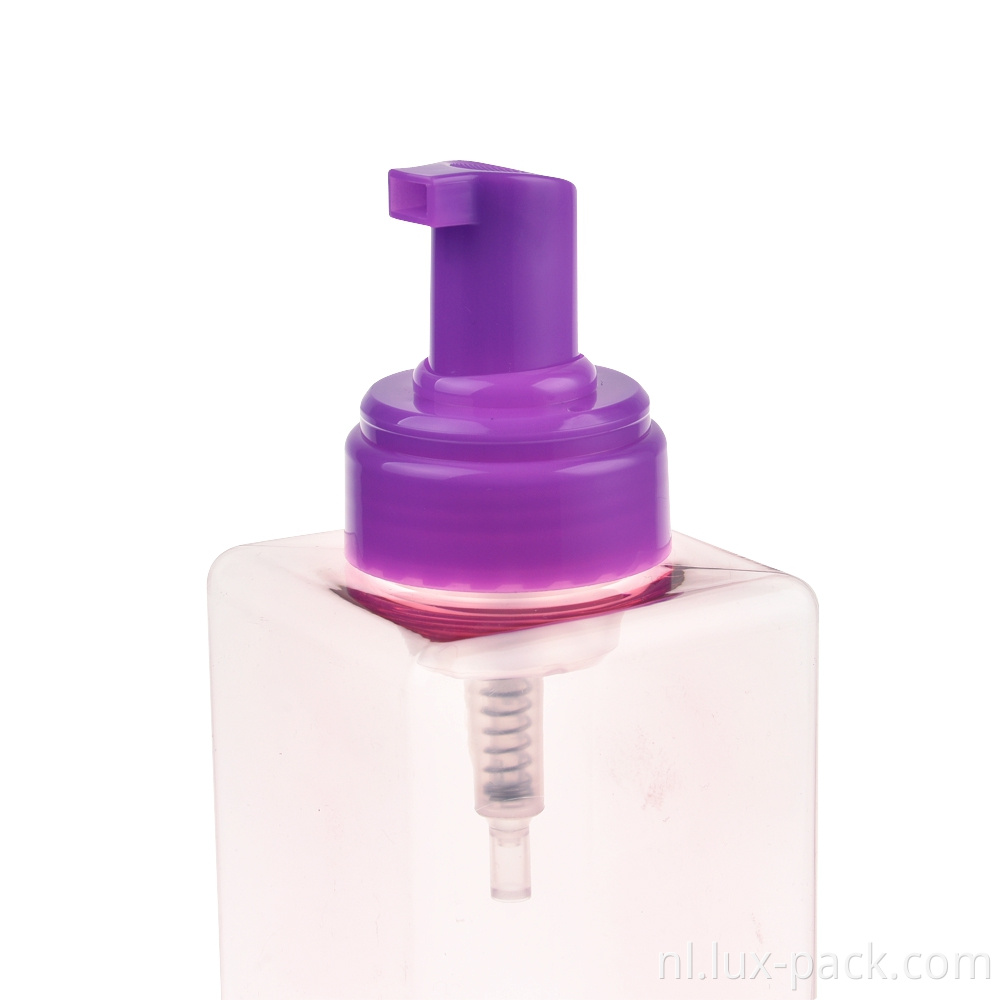 Schuimende zeepfles dispenser spuitpompen pompschuimspuiter